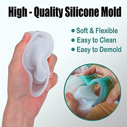 EuTengHao Resin Molds 43Pcs Silicone Molds for Resin, Epoxy Crown Shape Mold Heart Shape Mold with Mica Powder for Storage Box Jewelry Trinket Container DIY Resin Casting Crafts - Image 3
