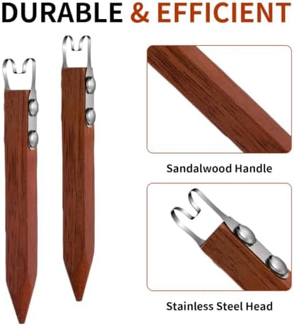 2 Pcs Pottery Foot Tool Pottery Trimming Tools for Clay Ceramics Bottom - Image 3