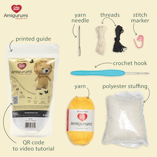 Red Heart Amigurumi Leo The Lion Kit - Image 2