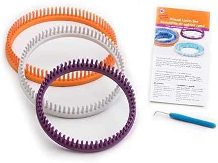 Authentic Knitting Board Premium Round Loom Set, Small Gauge Knitting Looms - Image 2