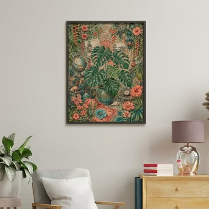 Bozfoxa Paint by Numbers Kit for Adults Beginner Tropical Globe - Image 4