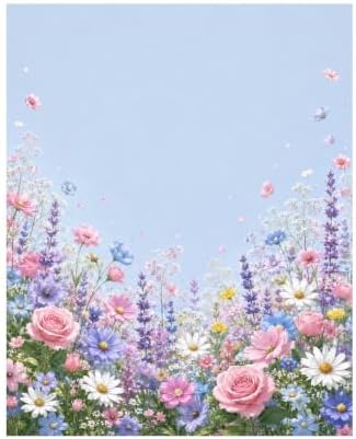 Lyngora Paint by Numbers Kit for Adults Beginner Art Decor Blue Rose Meadow by Unknown