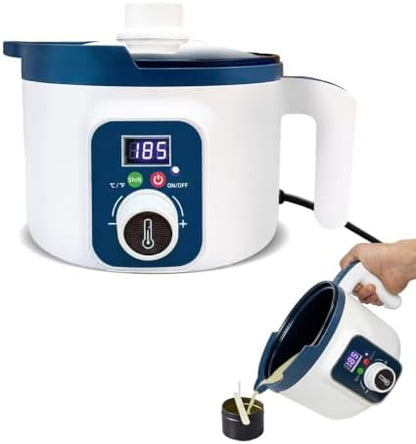 KQU Wax Melting Pot with Digital Temperature Control for Candle Making by KQU