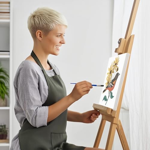 CraftLab Painting Kit - Acrylic Paint by Numbers, Brushes, Canvas, Oriole & Black Eyed Susans - Image 3
