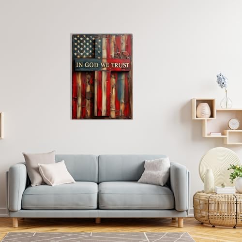 MAXBYE American Flag Framed Paint by Numbers Kits for Adults with Wooden Easel, Easy Adult Paint by Number Kits on Canvas, DIY Oil Paintings for Beginners Gift Home Wall Decor 10×14 Inch - Image 4