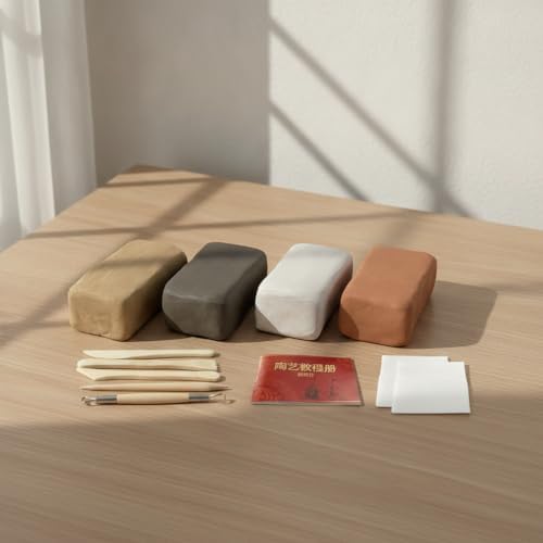 SiaBiced Air Dry Clay Model Kit for Pottery, Water-Based Ceramic Clay for Adults - Image 4