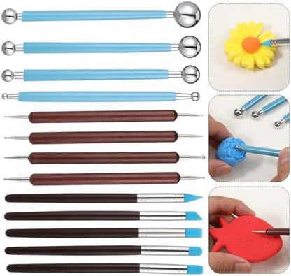 42 Pcs Pottery Tools Pottery Sculpting Tool, Potterys Kit, Clay Sculpting Tools, Ceramics Tool Set with Carrying Case Bag and Apron, for Potterys Wheel, DIY Arts and Crafts - Image 4