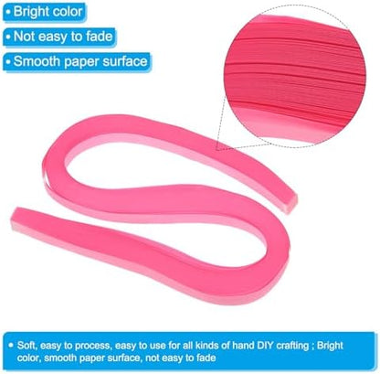 PATIKIL 120pcs Quilling Strips Paper 3/8"(10mm) 54cm Origami Paper Quilling Strip for Art DIY Hand Craft Christmas, Peach Pink - Image 3