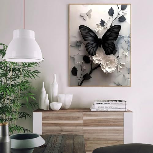 VIGEGU Butterfly Paint by Numbers Kit for Adults Beginner with Framed - Image 3