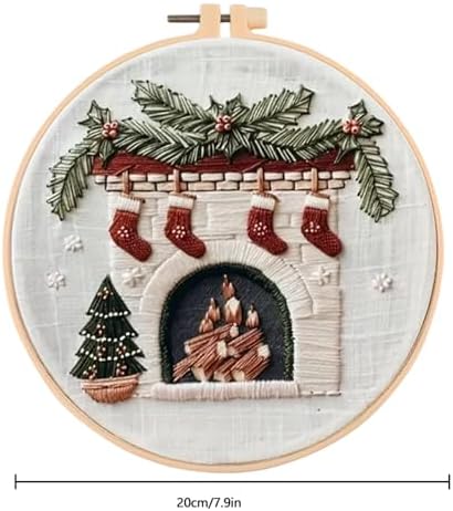 Huacan Embroidery Kit for Beginners Adults, Easy Needlepoint Kits for Adults with Stamped Embroidery Patterns. (Chimney) - Image 4