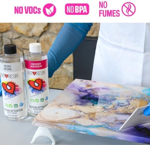 ArtResin - Epoxy Resin - Clear - Non-Toxic - Starter Combo Pack - 32oz (16 oz Resin + 16 oz Hardener) (946ml) - Image 5