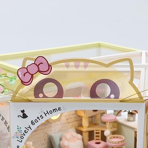 DIY Miniature Dollhouse Kit, Wooden Mini Dollhouse Kit for Adults with Dust Proof, Birthday Thanksgiving for Adults, Family, Friends - Image 4