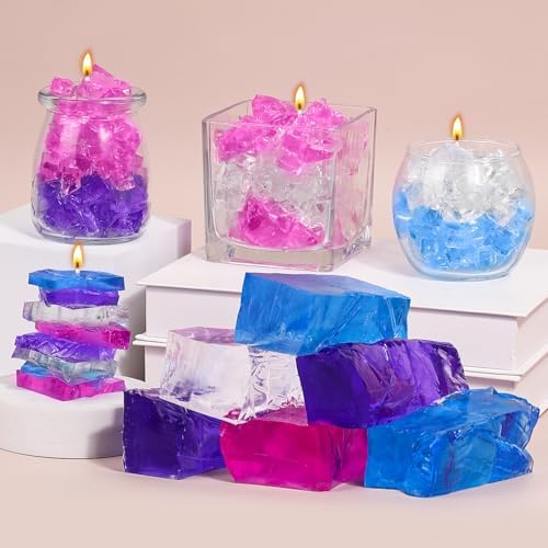 Blingfun 3.3LB Jelly Wax for Candle Making– Clear Gel Wax with High Transparency, Long Burning Time – DIY Scented Candles, Dried Flower, Ocean & Decorative Crafts - Image 6