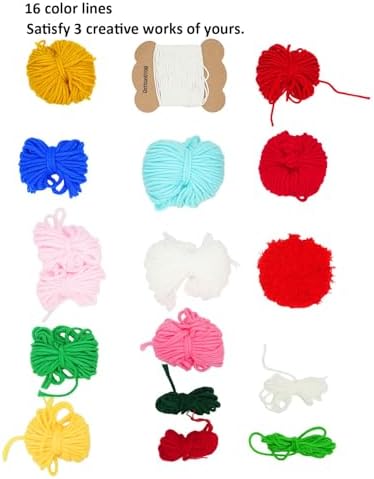 Weaving Loom for Kids/Child Includes 3 Yarn Craft Kits with Detailed Instructions for Easy Weaving Suitable for Children Aged 6+ - Image 6