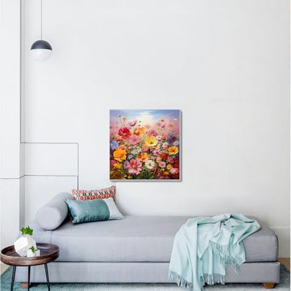 Artykapby Paint by Numbers Kit for Adults with Frame Flower 10x10 inch ﻿ - Image 4