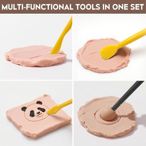 18 Pack Pottery Clay Tool Kit, Sculpting & Dotting Stylus Tools for Craft Modeling - Image 5