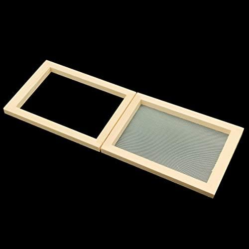 Worown A6 Size Paper Making Screen, Natural Wooden Papermaking Mould, 5 x 7 inch Wooden Paper Making Frame for DIY Craft and Dried Flower Handcraft - Image 5