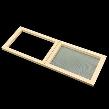 Worown A6 Size Paper Making Screen, Natural Wooden Papermaking Mould, 5 x 7 inch Wooden Paper Making Frame for DIY Craft and Dried Flower Handcraft - Image 5