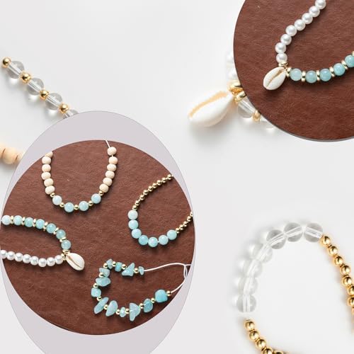 Xylise Jewelry Making Supplies Kit Natural Stone Beads for Irregular Natural Stone with for DIY Craft Bracelet Necklace Earrings for Adults (Blue) - Image 5
