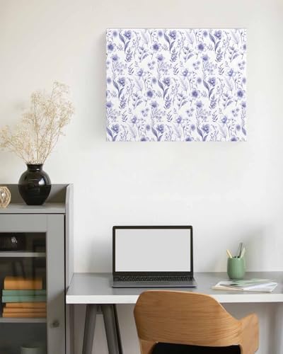 Sunteeny Paint by Number for Adults Beginner Spring Flowers Purple Orchids Plant Leaves DIY Digital Oil Painting by Numbers Picture Drawing On Canvas Framed 12"x16" - Image 3