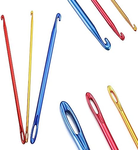 Zuoyou 6Pcs Aluminum Tunisian Afghan Crochet Hook DIY Knitting Needles Tool - Image 4