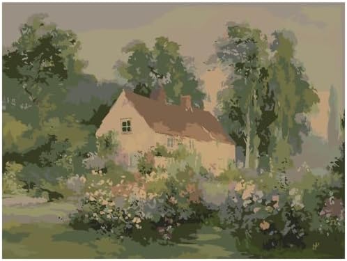 Landscape Paint by Numbers Kit for Adults, Color By Numbers for Adults by WUDWL