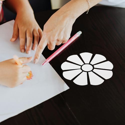 Vaguelly 5 Sets Handcrafted Paper Flower Puzzle Templates for Kids Adults - Image 7