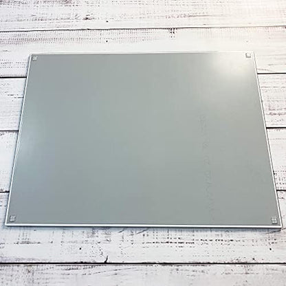 GLASSBOARD STUDIO True White Glass Craft Mat (18x24in) - Magnetic, Heat & Scratch Resistant, Stain-Proof for Crafting, Cutting, Painting, Mixed Media Artwork - Grid & Angle Lines, Non-Slip Rubber Feet - Image 5