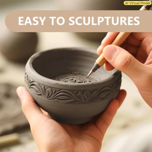 VIBRATITE 10LB Air Dry Clay, Gray Modeling Clay for Pottery & Sculpting - Image 4