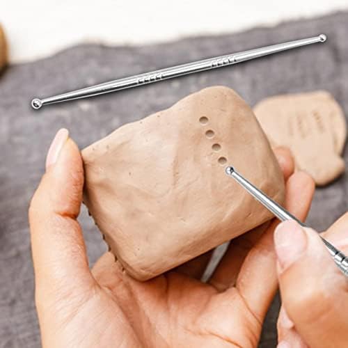3pcs Sculpture Modeling Tools, Stylus Clay Tools, Dotting Sculpting Modeling Tools Set, Double Ended Metal Ball, Cake Decoration Tools - Image 4