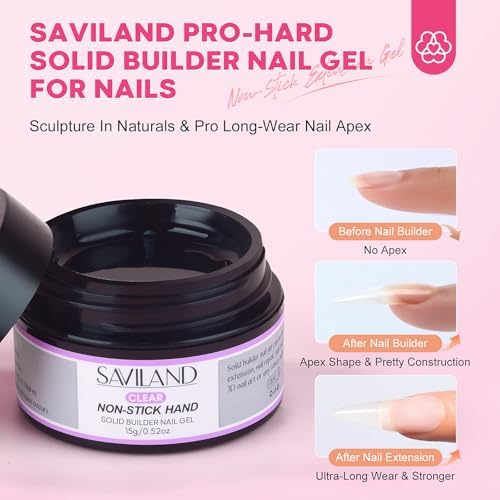SAVILAND Solid Builder Nail Gel with U V Lamp for 3D Carving & Extension - Image 5