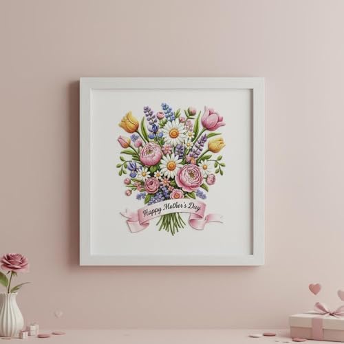 DIYDeligths Embroidery Kit for Beginners Adults Hand Needlepoint Craft Complete Embroidery Kit Featuring Pre Printed Pattern 7.87in Hoop Needles Threads and Guide for Craft Lovers (Flowers) - Image 3