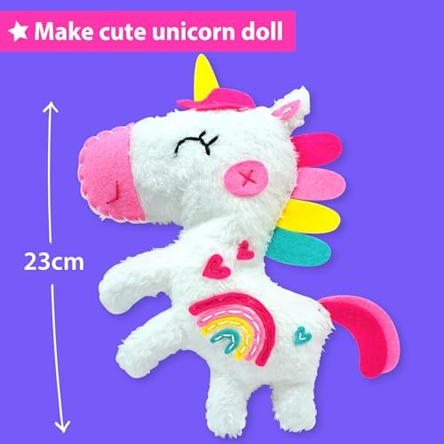 KRAFUN Unicorn Sewing Kit for Kids Ages 8-12 | No Scissors - Image 2