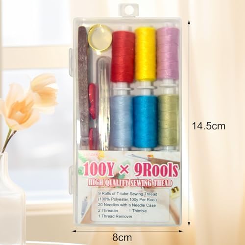 40pcs Sewing Kit with Case Portable Sewing Supplies for Home Traveler, Adults, Beginner, Emergency,Contains Thread, Needles - Image 2