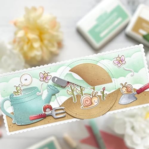 Lapoo Tool Metal Cutting Die for Scrapbooking - Durable, Cut Stencils for DIY Scrapbook Photo Album Decorative Paper Card, Card Making Supplies, Embossing (Watering Can 3.9 x 3.6 in) - Image 5