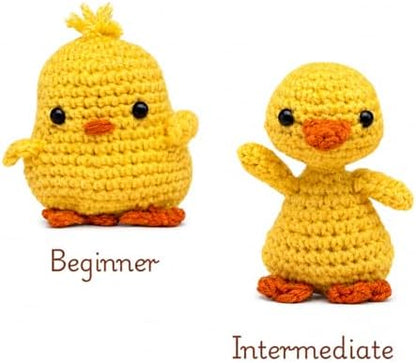 Crochet Kit for Beginners, Duck or Chicken Amigurumi Crochet Starter Kit - Image 4
