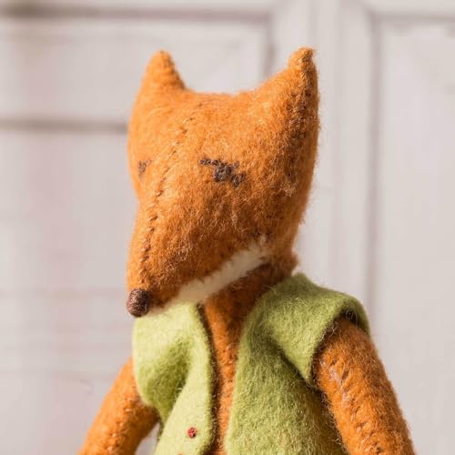 Wizardi Beginner Felt Craft Kit for Adults - Fergus Fox. Animal Felting Kit 13cm. Felting Tools. Wool Felting Supplies. Wool Felt. FEFOX1F Corinne Lapierre - Image 2