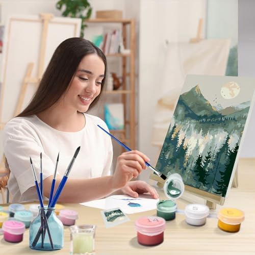 JOOZ Mountain Paint by Number for Adults with Frame, 8x12 Inch - Image 3