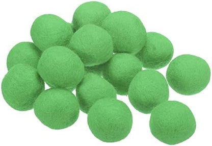 PATIKIL Wool Felt Balls Beads Wool Felting Pom 3cm 30mm Light Green for Home Crafts Handcrafts Project DIY Pack of 20 by PATIKIL