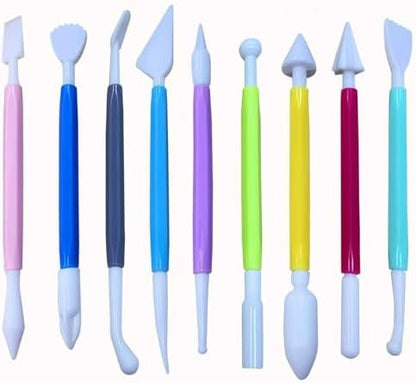30Pcs Clay Sculpting Tool Set, Polymer Clay Kit with Silicone Sculpting Brushes, Wooden Carving Tools, Ball Stylus, Dotting Pens & Smoothing Sponge, Multi-Function Craft Tools for Pottery, Ceramic - Image 7