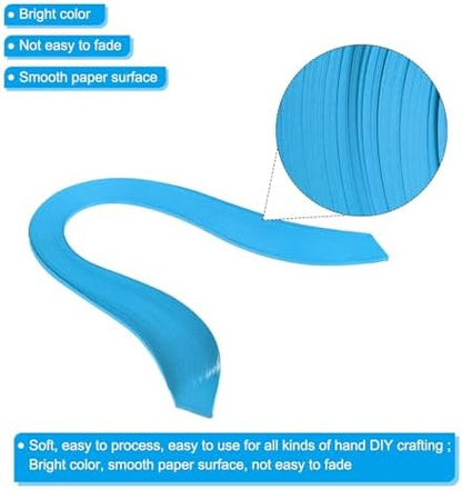PATIKIL 240pcs Quilling Strips Paper, 3mm x 39cm Lack Blue - Image 3