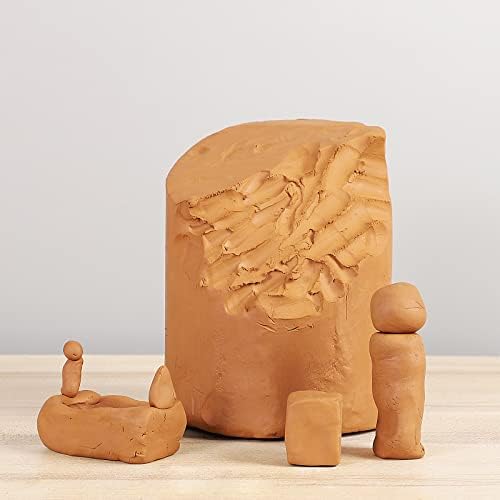 Deouss 20 lbs Low Fire Pottery Clay - Terra Cotta, Cone 06. Earthware Potters Throwing Clay.Ideal for Wheel Throwing,Hand Building,Firing and More,Pottery Clay for Sculpting,Beginners and Advance - Image 2