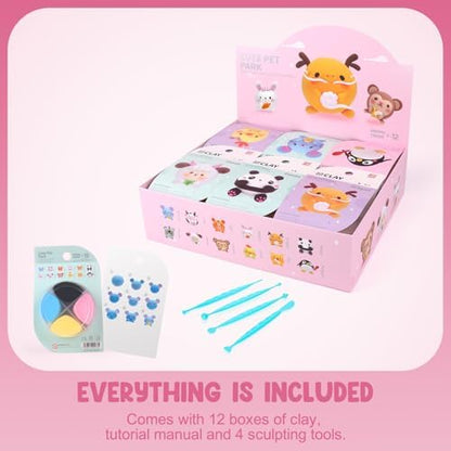 LOUFOR Air Dry Clay Kits for Kids, 12 Boxes - Image 5