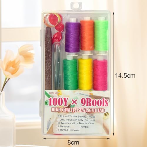 QCZKB 40PCS Sewing Kit, Stainless Steel Sewing Needles, Steels Needles, Portable Handcraft Set, Suitable for Handicraft Enthusiasts - Image 2