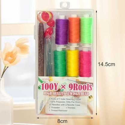 QCZKB 40PCS Sewing Kit, Stainless Steel Sewing Needles, Steels Needles, Portable Handcraft Set, Suitable for Handicraft Enthusiasts - Image 2