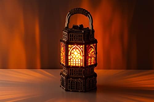 Wood Trick Antique Lantern LED 3D Wooden Puzzles for Adults to Build - Image 7