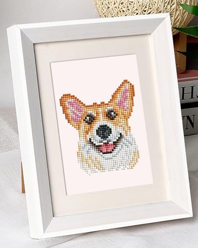 PeakLuv 12 Pcs Dog Small Diamond Art Kits, Puppy Mini Diamond Painting Kits for Adults Beginners, 5D DIY Square Drill Diamond Dots, Quickly Finishable Animal Gem Art for Home Wall Desktop Decor, 6X7in - Image 4