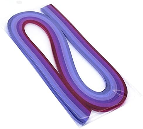 ODETOJOY Purple Quilling Paper Gradient Quilling Strips 5MM Crafts Paper Filigrana Color Ramps Chromatic Crescendo 120pcs Length 21inch by ODETOJOY