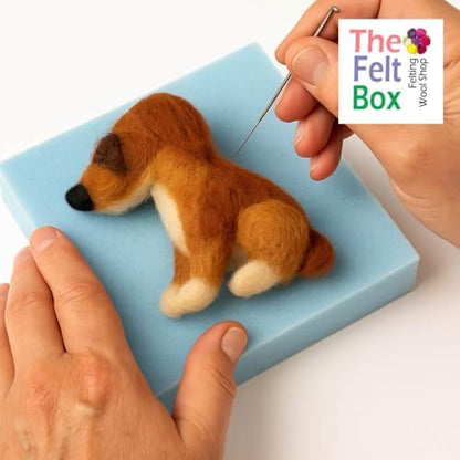 The Felt Box Needle Felting Wool Carded Batts Shade Pack 100 Grams 3.5 Oz -Brown - Image 7