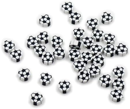 100 Pcs Soccer Ball Polymer Clay Beads Mixed Heishi Spacer Beads Supplies for DIY Bracelet Earring Necklace Jewelry Making - Image 3